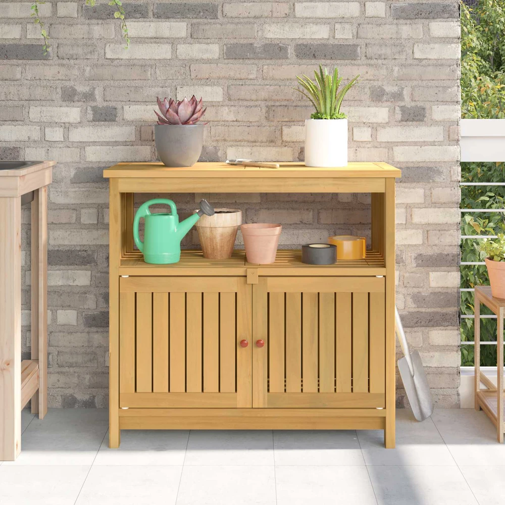 Sodo konsolinis stalas Šviesus akacijų 80 x 35 x 75 cm