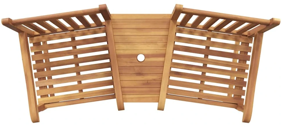 Sodo lauko kėdės 152 x 63 x 89 cm Kieto teka medžio