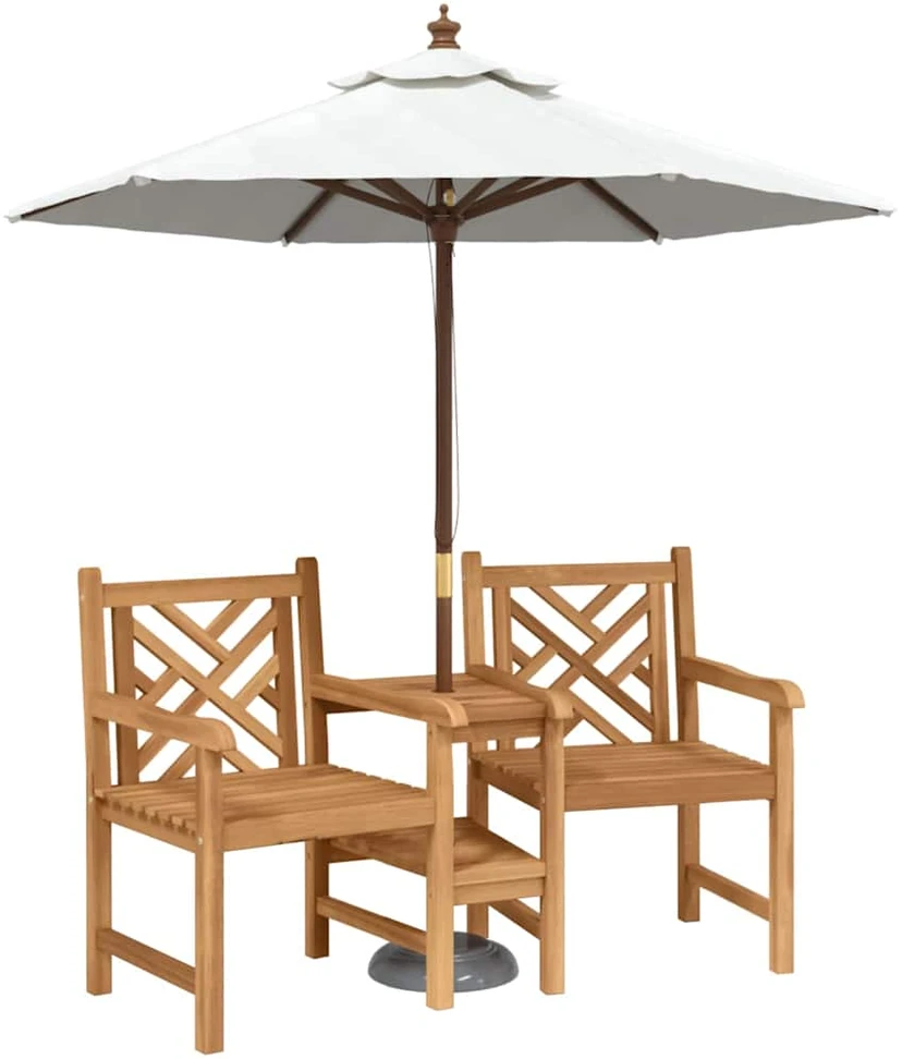 Sodo lauko kėdės 152 x 63 x 89 cm Kieto teka medžio