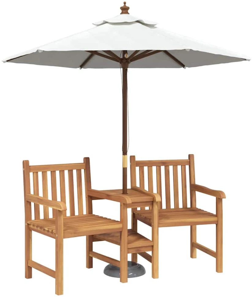 Sodo lauko kėdės 152 x 63 x 89 cm Kieto teka medžio