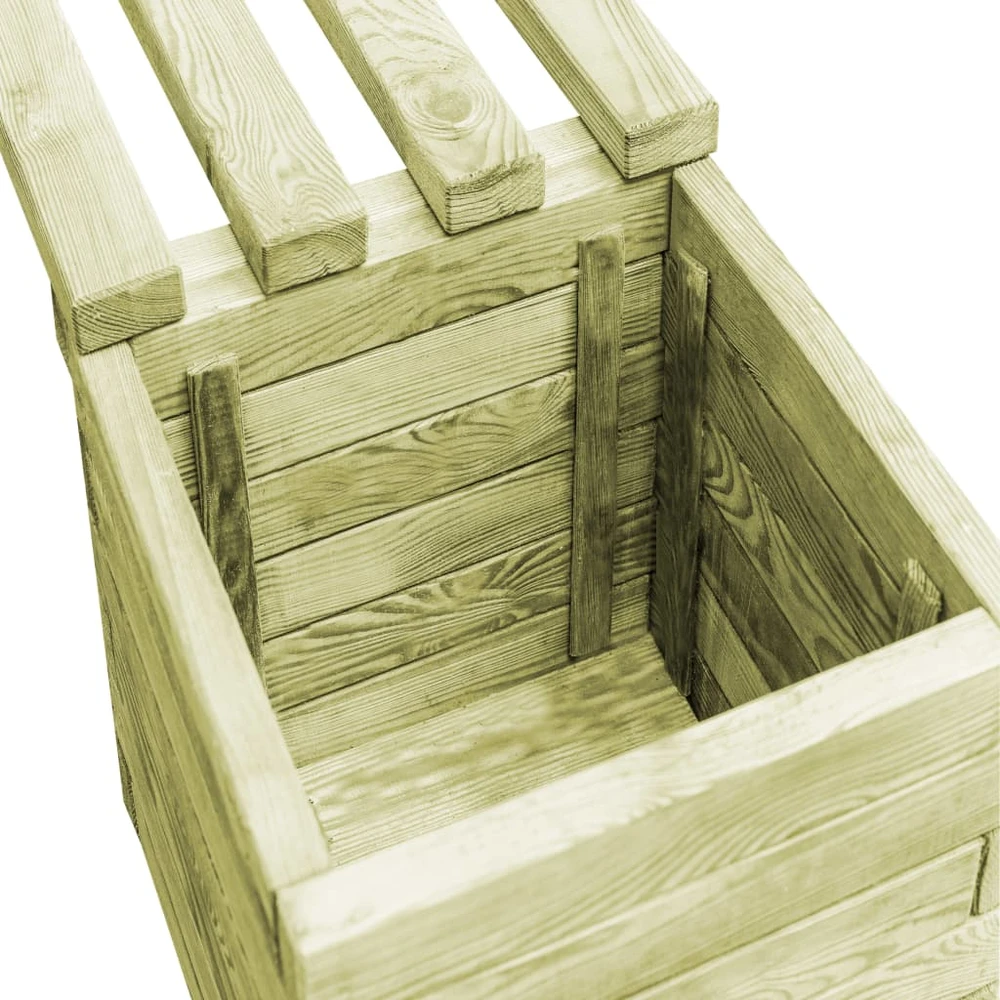 Sodo lovelis, 200x50x50cm, impregnuota pušis, tvorelės dizaino