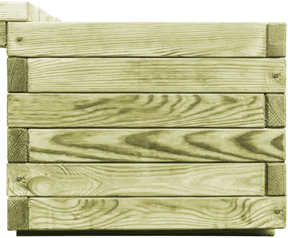 Sodo lovelis, 200x50x50cm, impregnuota pušis, tvorelės dizaino