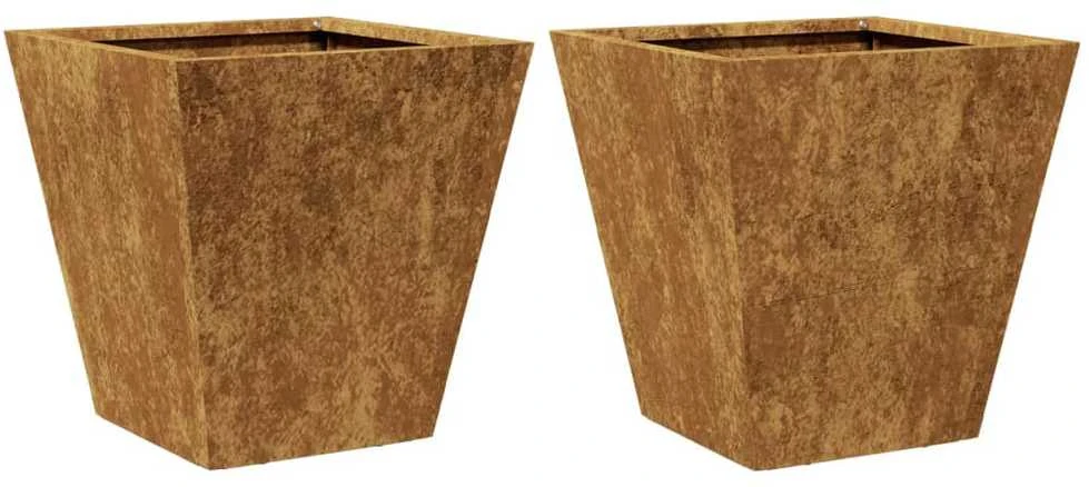 Sodo lovelis, 50x43x75cm, Corten plienas