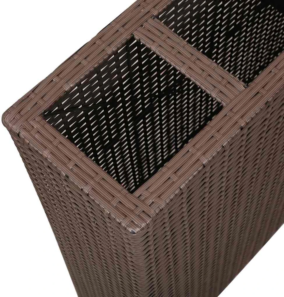 Sodo lovelis, antracito, 100x40x77cm, plienas, aukštas