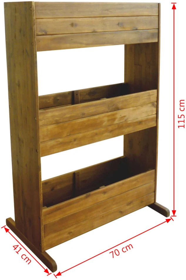 Sodo lovelis, baltas, 100x50x70cm, pušis, tvorelės dizaino