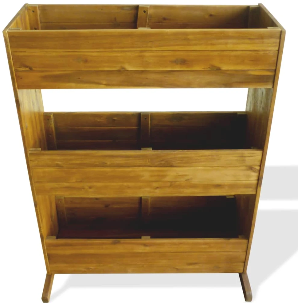 Sodo lovelis, baltas, 100x50x70cm, pušis, tvorelės dizaino