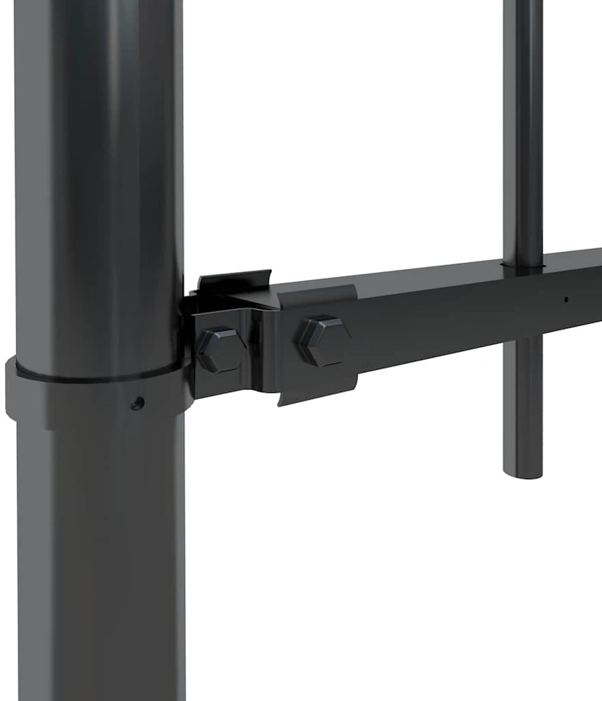 Sodo lovelis, baltas, 200x50x50cm, pušis, tvorelės dizaino