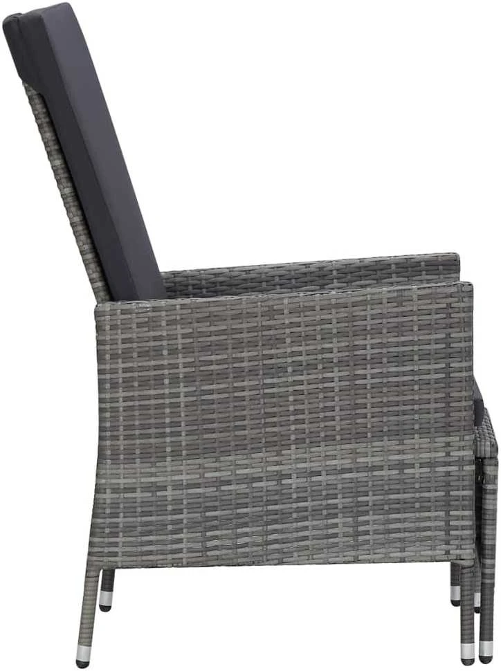 Sodo lovelis, pilkas, 80x80x36cm, plienas