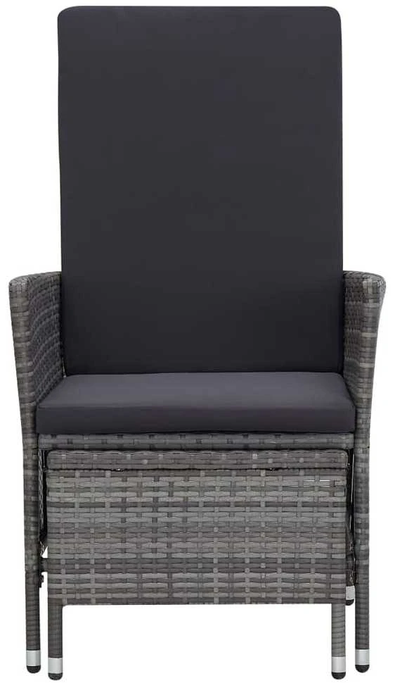 Sodo lovelis, pilkas, 80x80x36cm, plienas