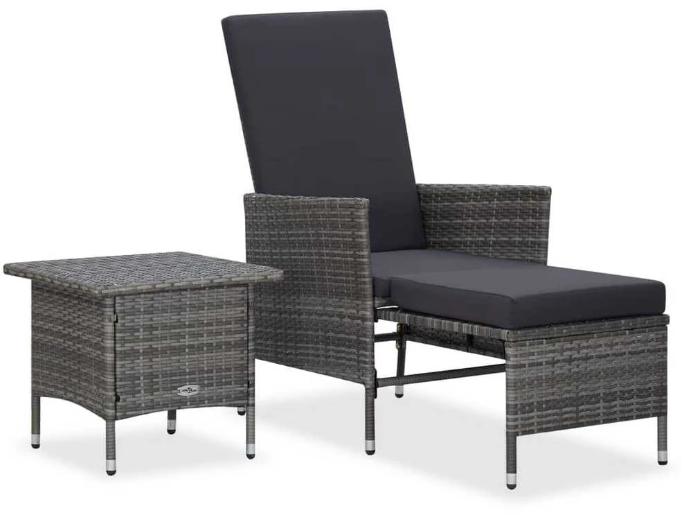 Sodo lovelis, pilkas, 80x80x36cm, plienas