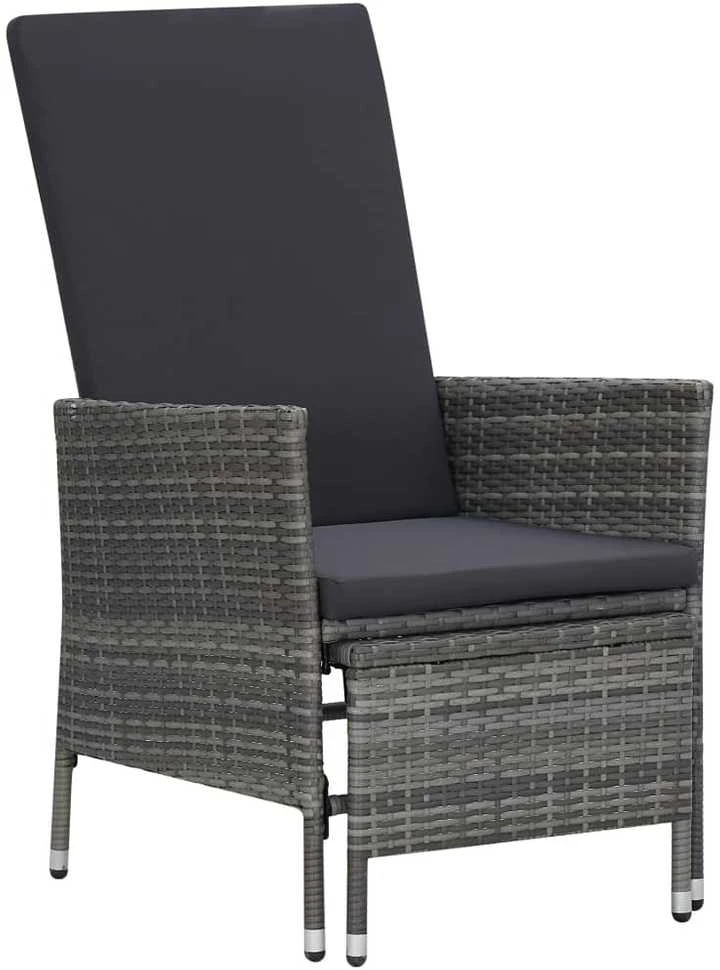 Sodo lovelis, pilkas, 80x80x36cm, plienas