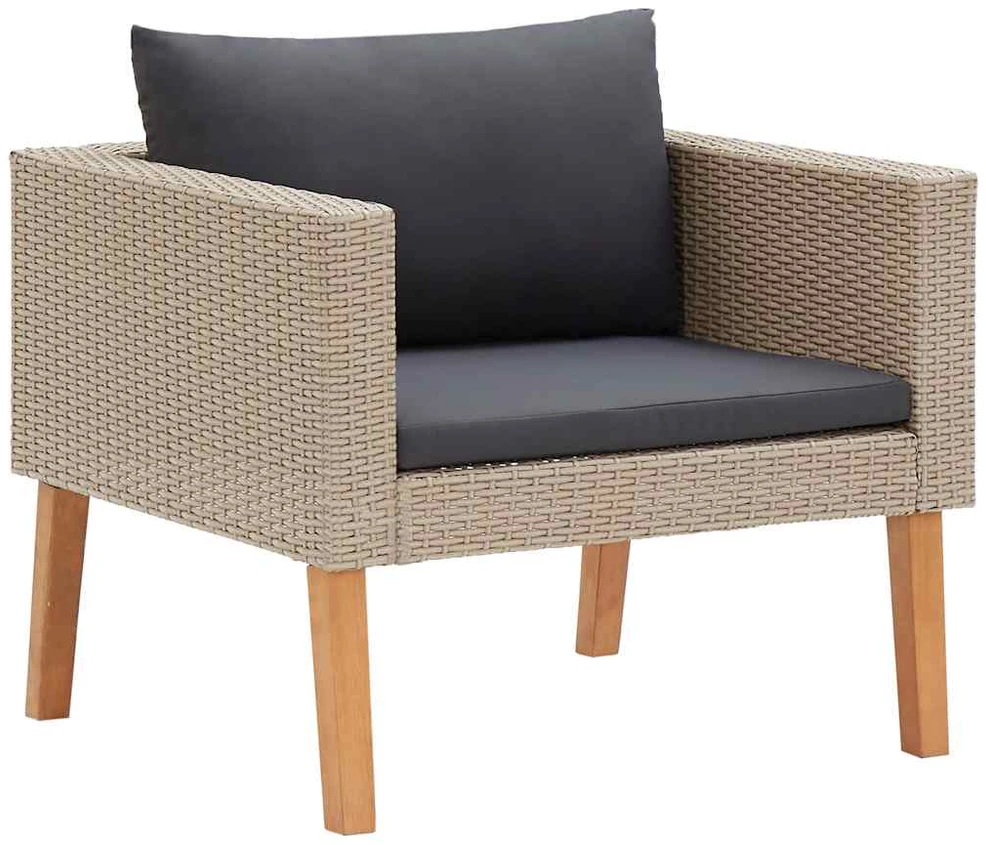 Sodo lovelis, pilkos spalvos, 160x40x53cm, PP