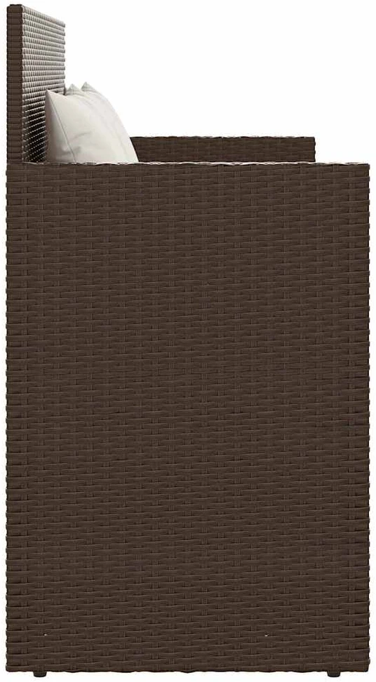 Sodo lovelis su kuoliukais, pilkas, 363,5x43,5x43,5cm, PP