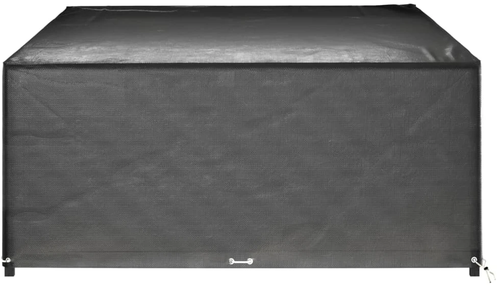 Sodo lovelis su treliažu, akmens pilkas, 100x43x142cm, PP
