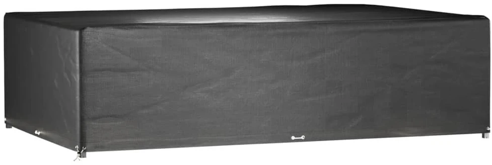 Sodo lovelis su treliažu, akmens pilkas, 100x43x142cm, PP