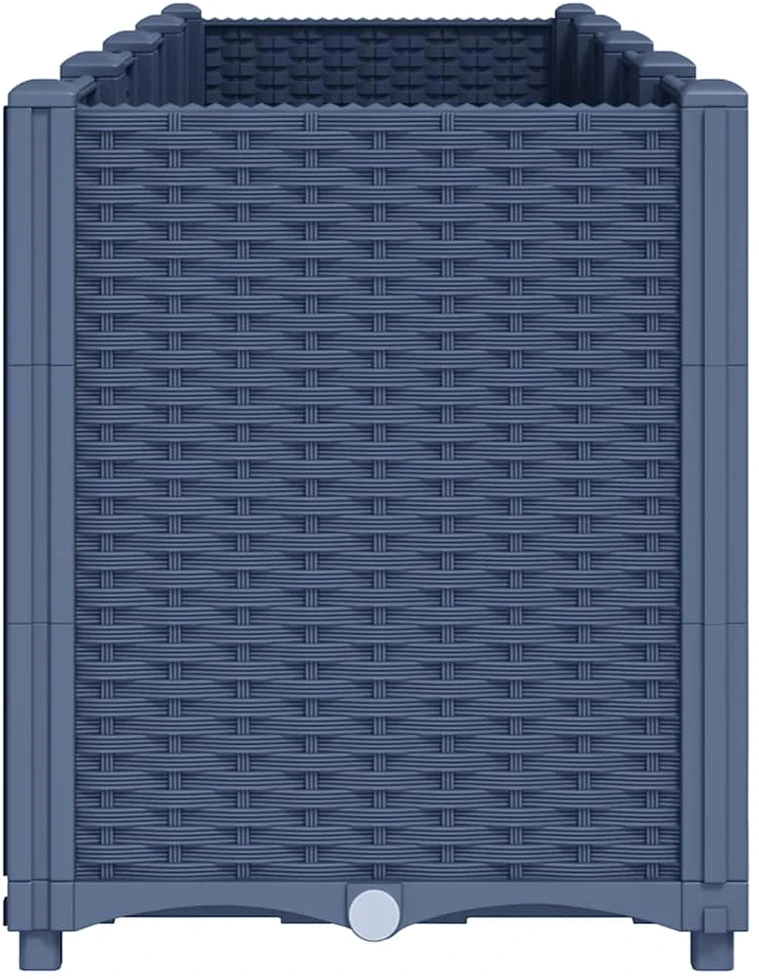 Sodo lovelis su treliažu, baltos spalvos, 80x36x140cm, PP