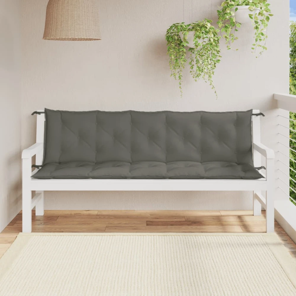 Sodo lovelis su treliažu, melsvai pilkos spalvos, 80x40x142,5cm, PP