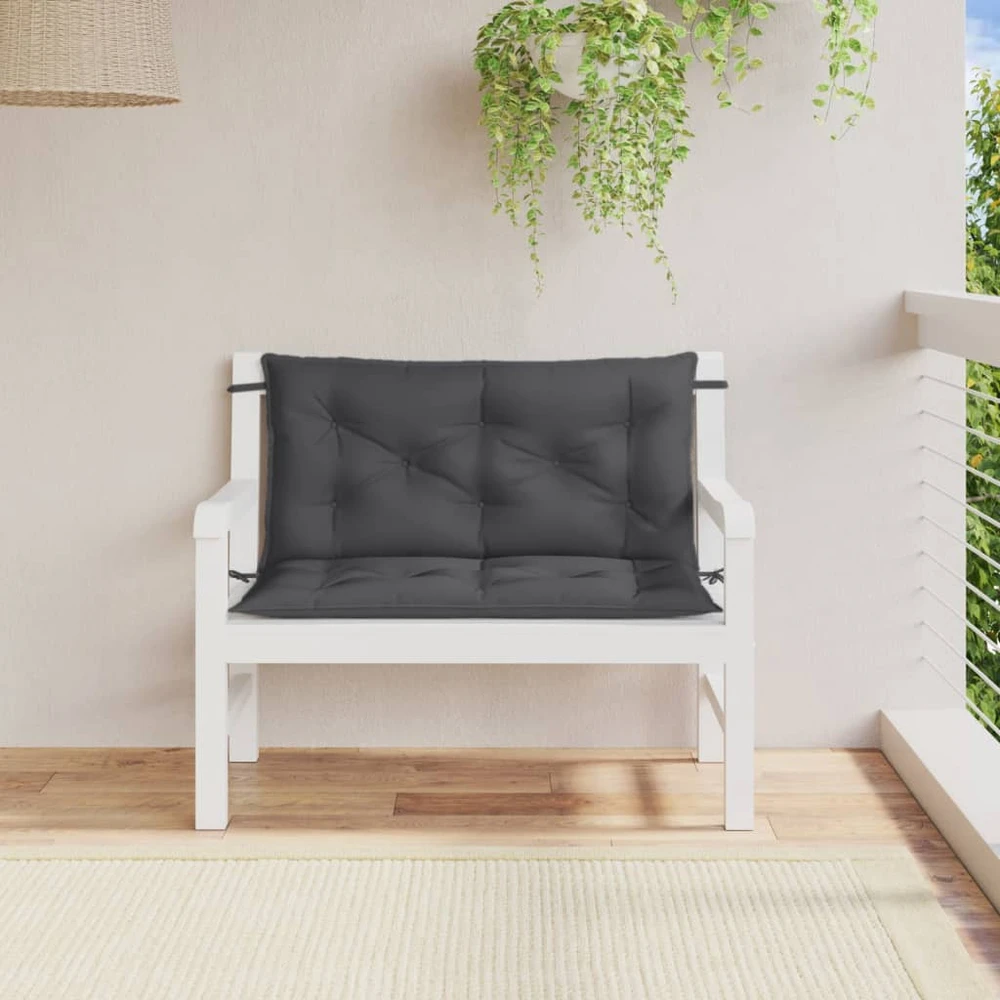 Sodo lovelis su treliažu, pilkos spalvos, 120x40x142cm, PP