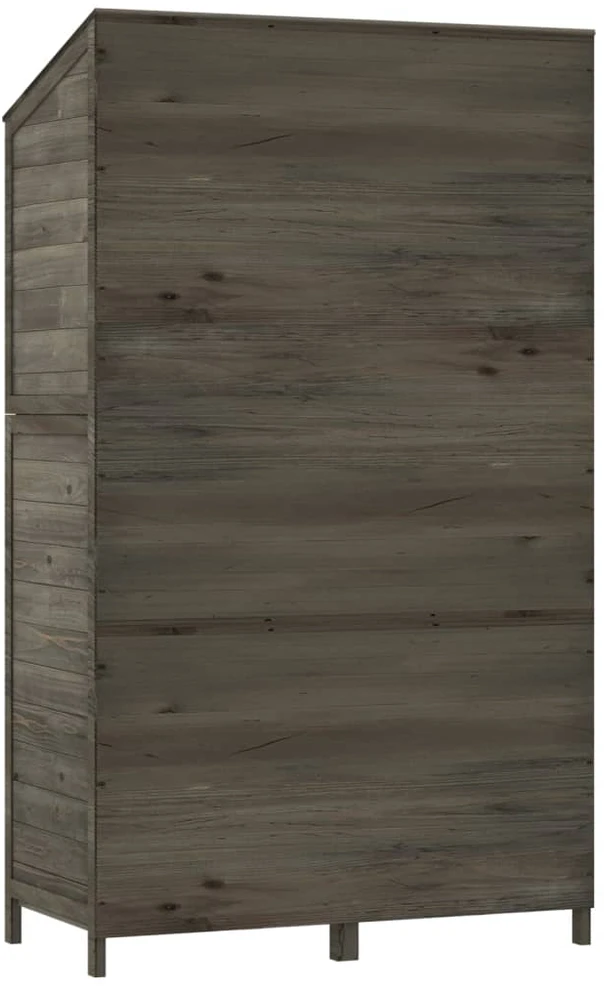 Sodo pašiūrė, antracito, 102x52x174,5cm, eglės medienos masyvas