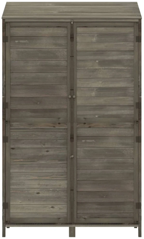 Sodo pašiūrė, antracito, 102x52x174,5cm, eglės medienos masyvas