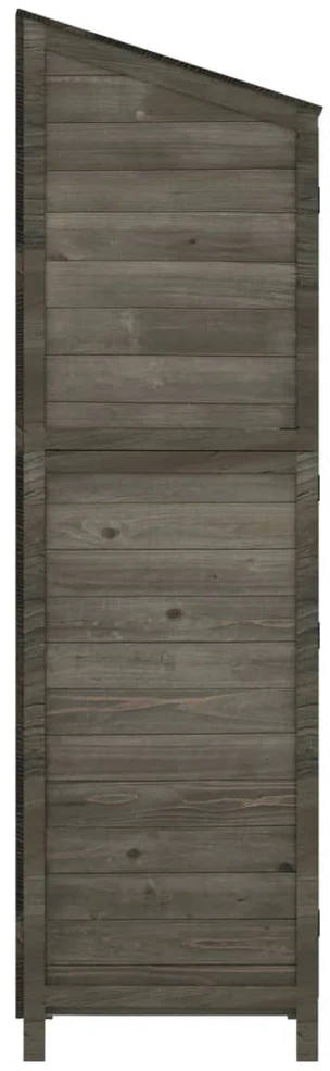 Sodo pašiūrė, antracito, 102x52x174,5cm, eglės medienos masyvas