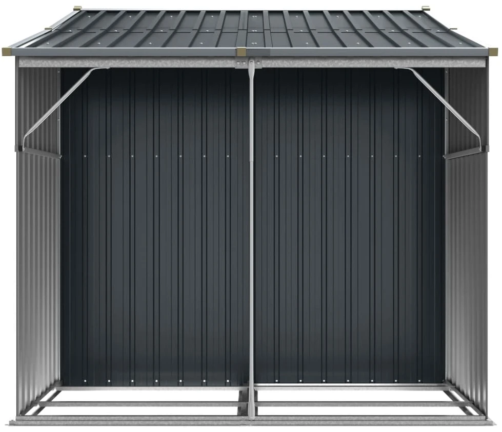 Sodo pašiūrė, antracito, 277x192,5x179cm, galvanizuotas plienas