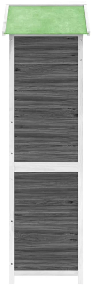 Sodo pašiūrė įrankiams, pilka, 120x53,5x170cm, pušies masyvas