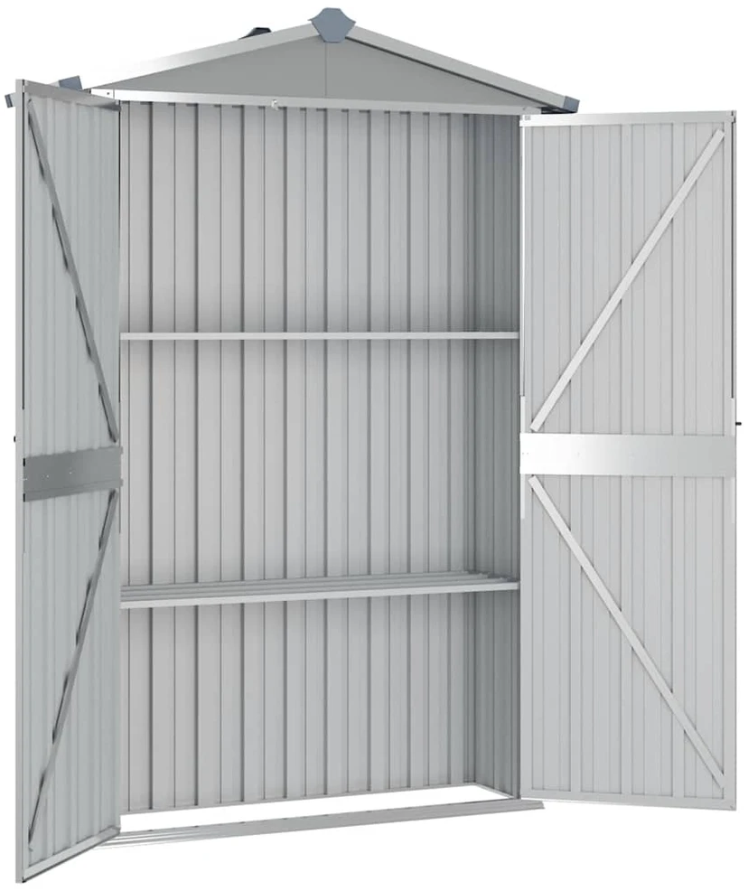 Sodo pašiūrė, pilka, 116x45x175cm, galvanizuotas plienas