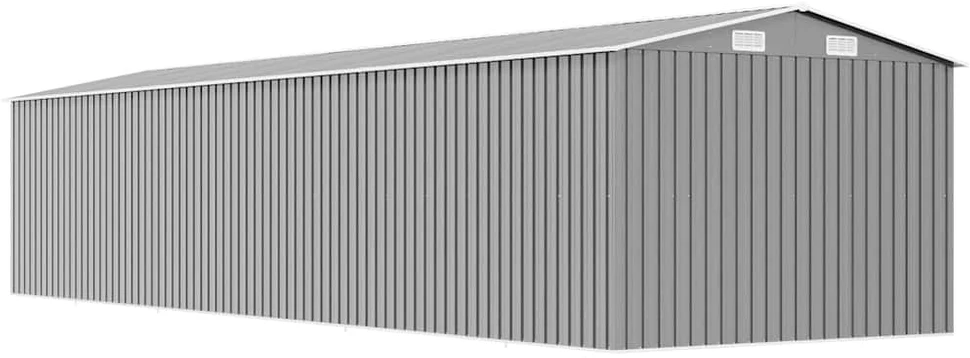 Sodo pašiūrė, pilka, 257x779x181cm, galvanizuotas plienas