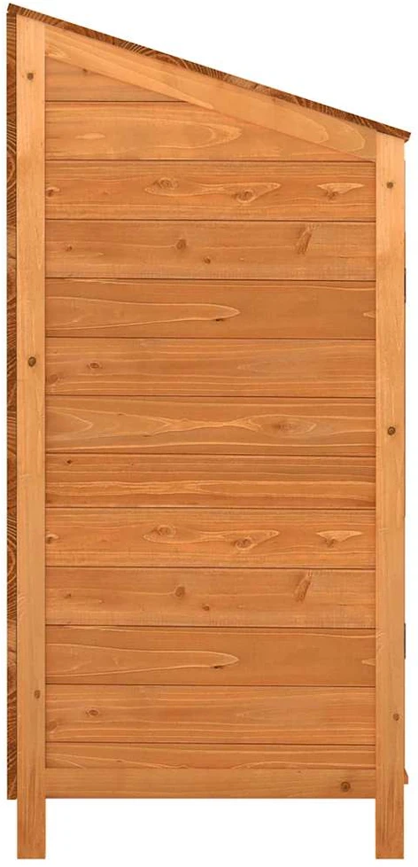 Sodo pašiūrė, ruda, 102x52x112cm, eglės medienos masyvas