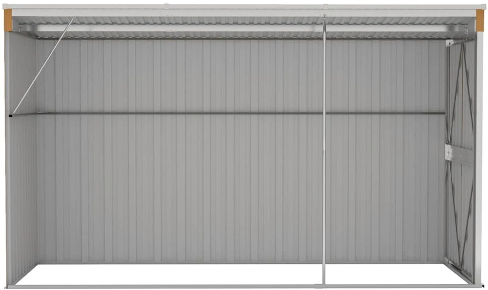 Sodo pašiūrė, ruda, 118x288x178cm, galvanizuotas plienas