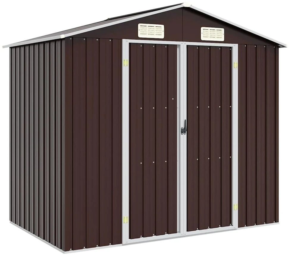 Sodo pašiūrė, ruda, 205x129x183cm, galvanizuotas plienas