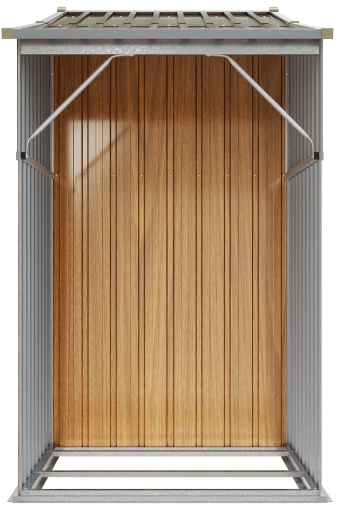 Sodo pašiūrė, ruda, 277x93x179cm, galvanizuotas plienas