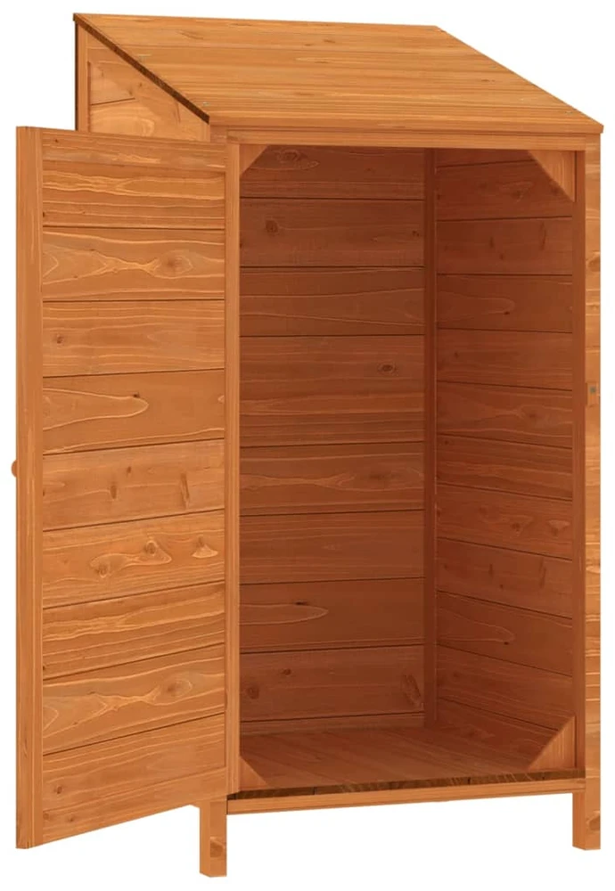 Sodo pašiūrė, ruda, 55x52x112cm, eglės medienos masyvas