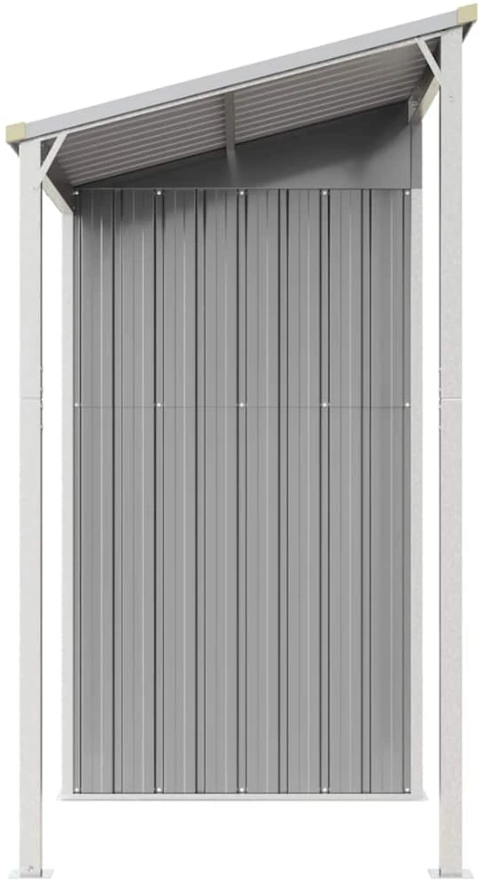 Sodo pašiūrė su prailgintu stogu, 277x110,5x181cm, plienas