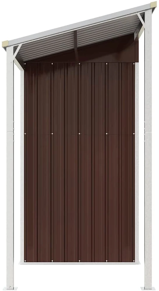 Sodo pašiūrė su prailgintu stogu, 277x110,5x181cm, plienas