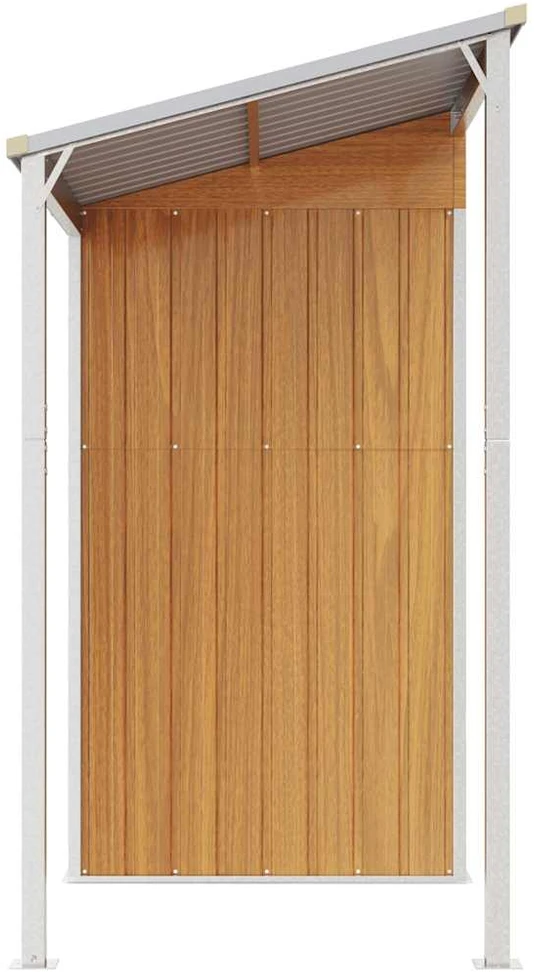Sodo pašiūrė su prailgintu stogu, 277x110,5x181cm, plienas
