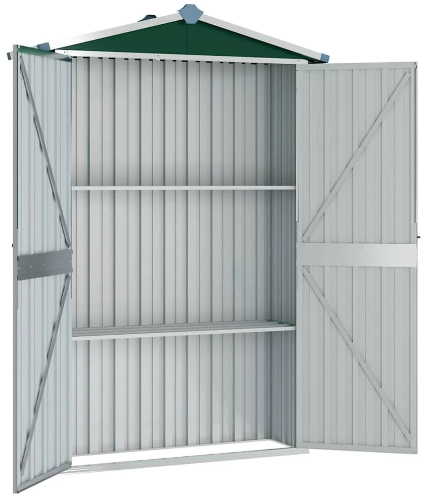 Sodo pašiūrė, žalia, 116x45x175cm, galvanizuotas plienas