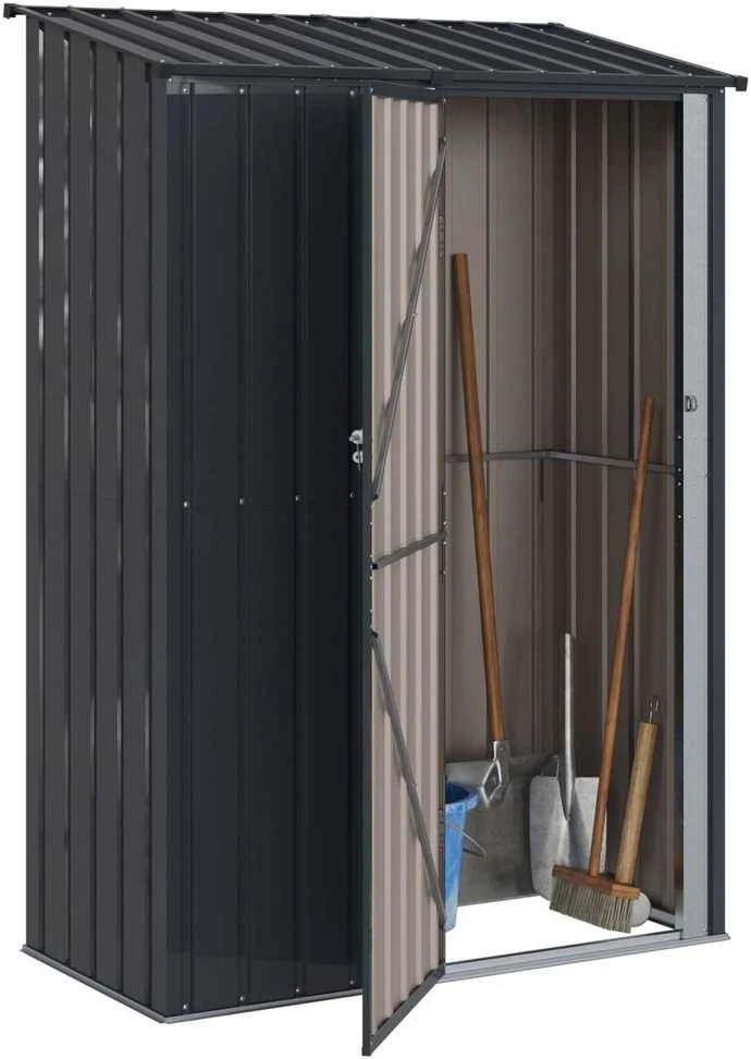 Sodo pašiūrės Antracitas 140,5 x 74 x 200 cm Metalas