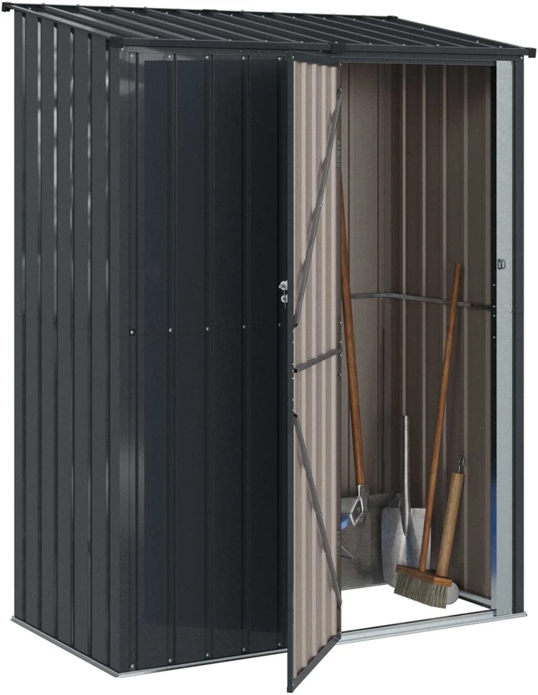 Sodo pašiūrės Antracitas 153,5 x 86 x 200 cm Metalas