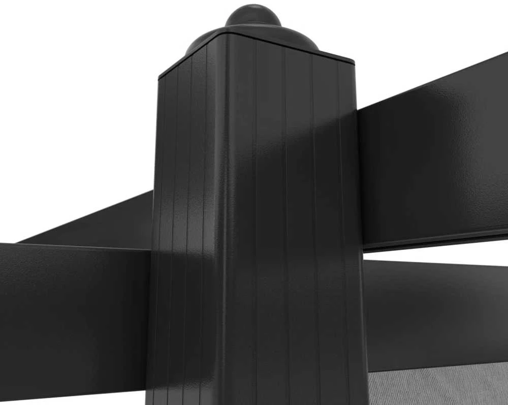 Pavėsinė su tinklinėmis sienelėmis, antracito, 3x3m, plienas