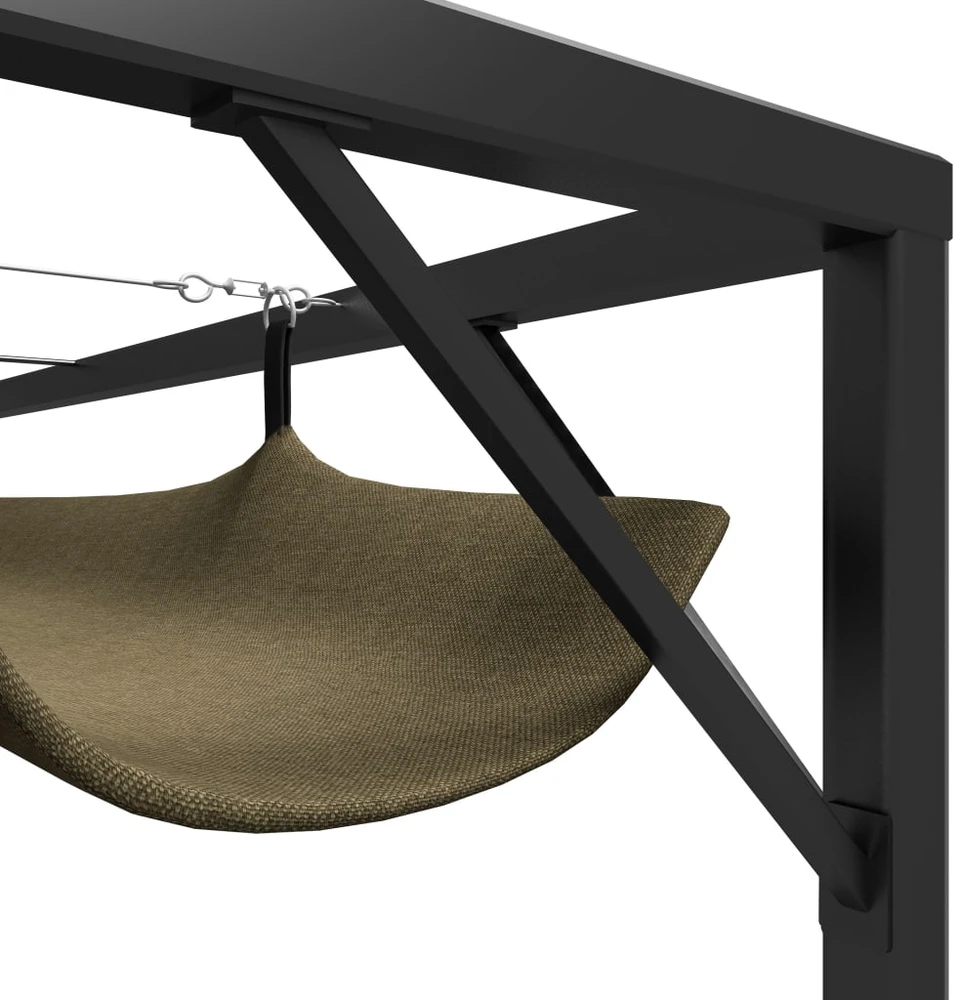 Sodo pavėsinė su įtraukiamu stogu, taupe spalvos, 3x3m, 180g/m²
