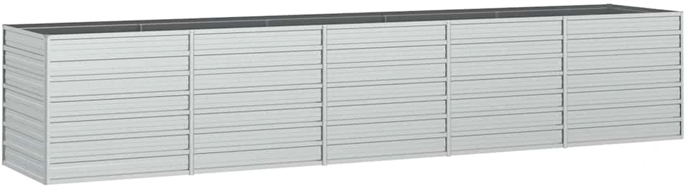 Sodo poilsio gultas, baltas, 128 cm, metalas, sen. stiliaus