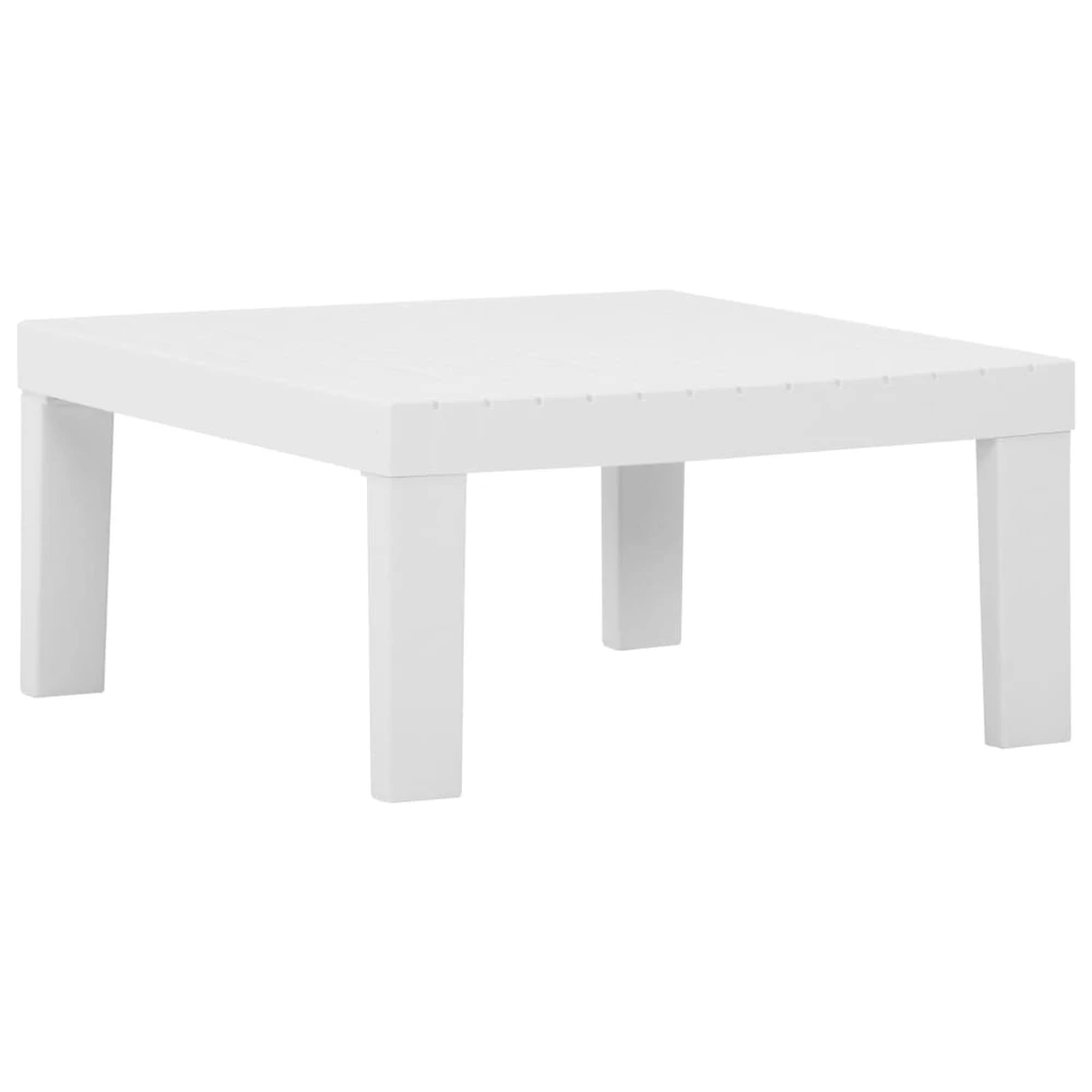 Sodo poilsio stalas, baltos spalvos, plastikas