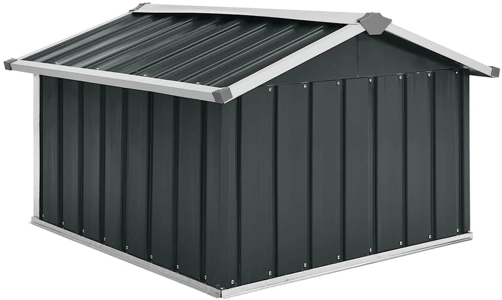 Sodo roboto vejapjovės garažas, antracito, 92x97x63cm, plienas