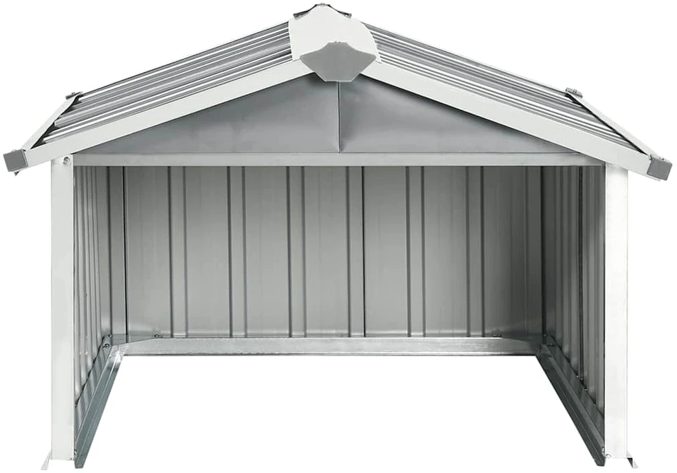 Sodo roboto vejapjovės garažas, pilkas, 92x97x63cm, plienas