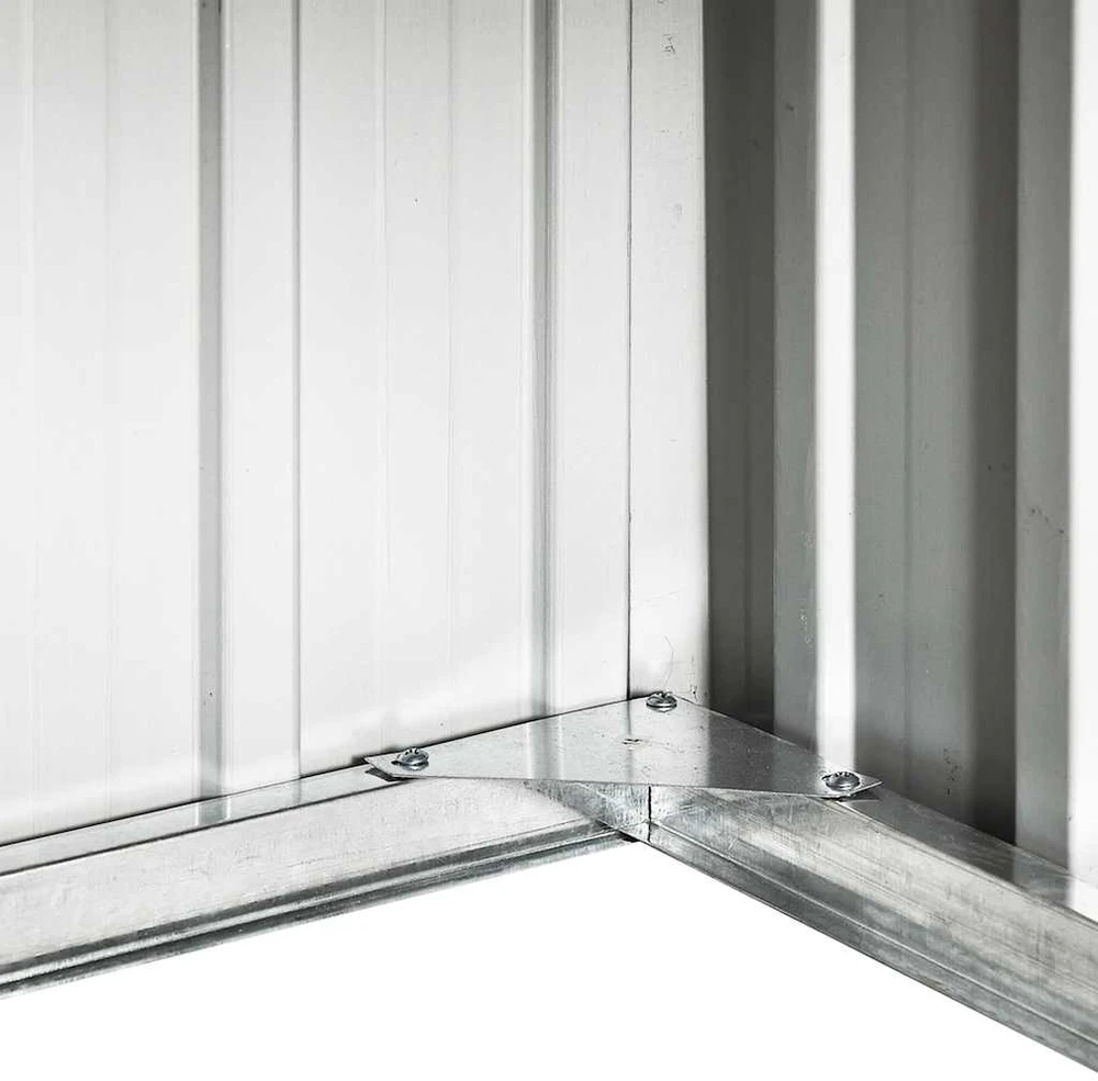 Sodo roboto vejapjovės garažas, rudas, 92x97x63cm, plienas