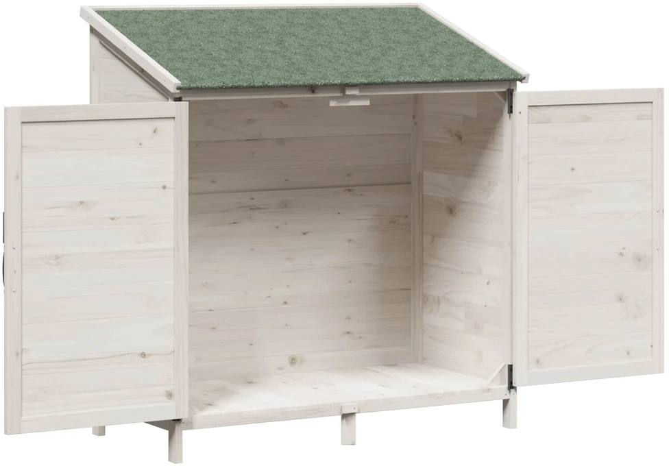 Sodo Sandėlys Balta 106 x 56 x 113,5 cm Kietasis pušinis medis