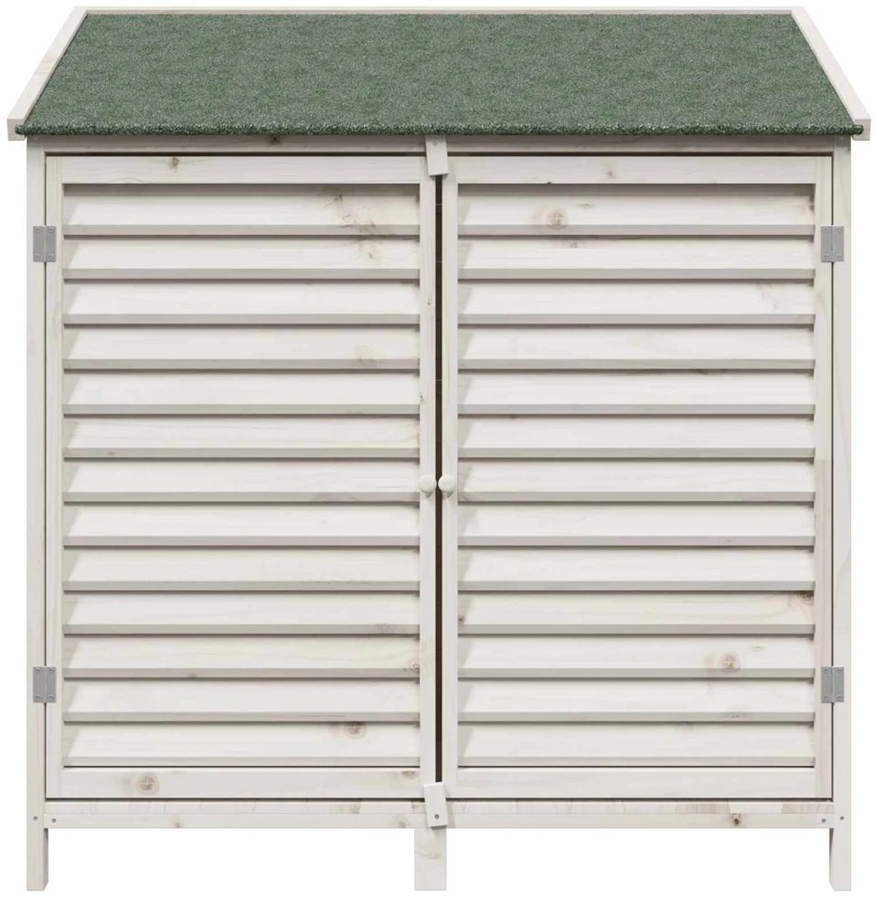 Sodo Sandėlys Balta 106 x 56 x 113,5 cm Kietasis pušinis medis