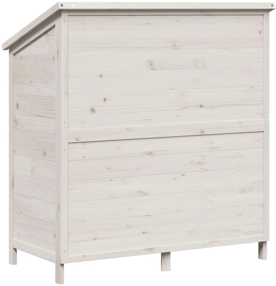 Sodo Sandėlys Balta 106 x 56 x 113,5 cm Kietasis pušinis medis